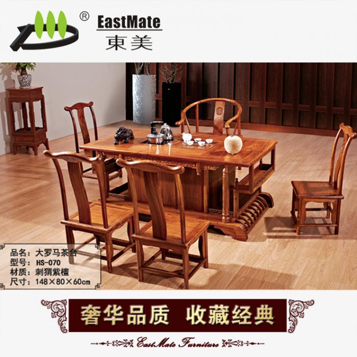 紅木家具 大羅馬茶臺 廠家直銷可定制  功夫茶桌 花梨木茶桌