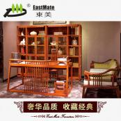 紅木家具 新中式古典實木桌 刺猥紫檀仿古辦公寫字臺 書桌