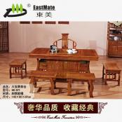 紅木家具 大寶鼎茶臺 廠家直銷可定制 茶桌茶椅組合 功夫茶桌