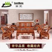 紅木家具 牛角沙發 廠家直銷可定制 刺猬紫檀 紅木古典家